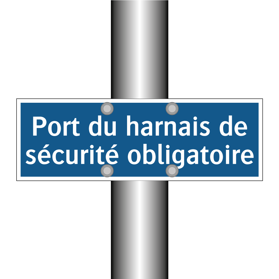 Port du harnais de sécurité obligatoire