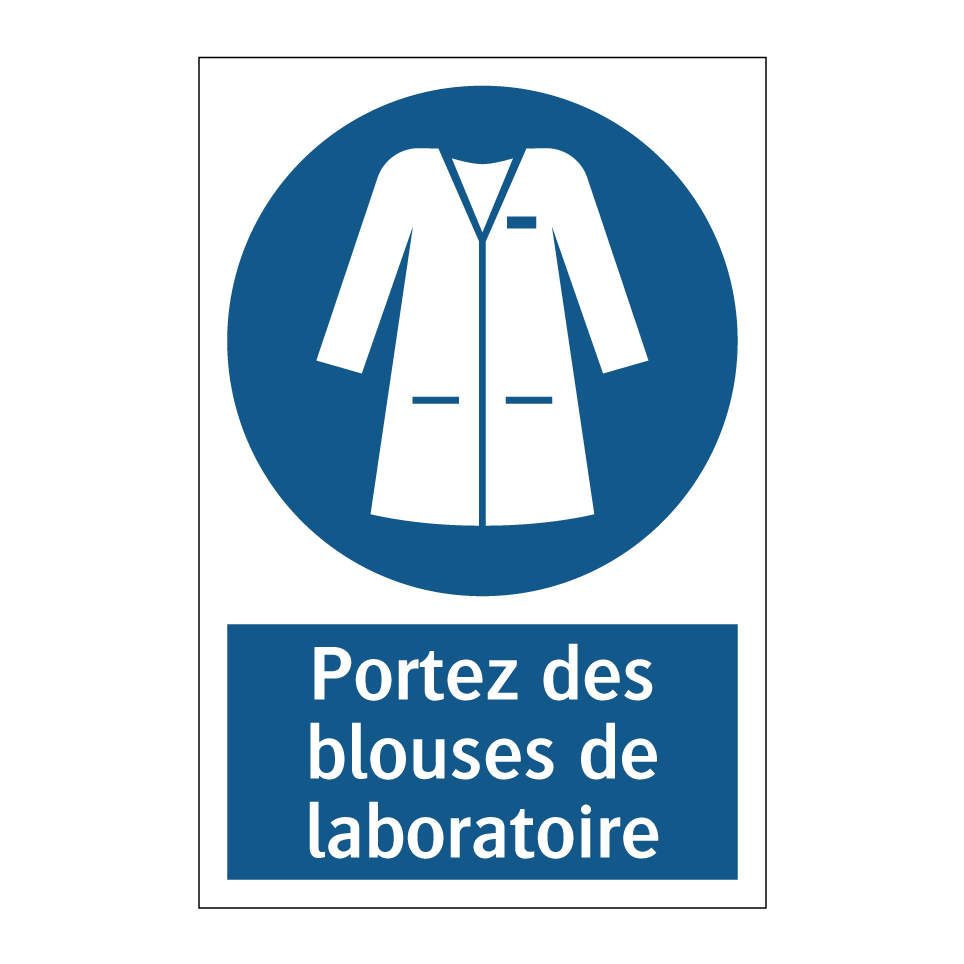 Portez des blouses de laboratoire