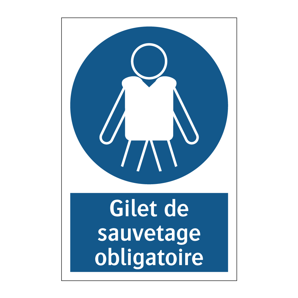 Gilet de sauvetage obligatoire