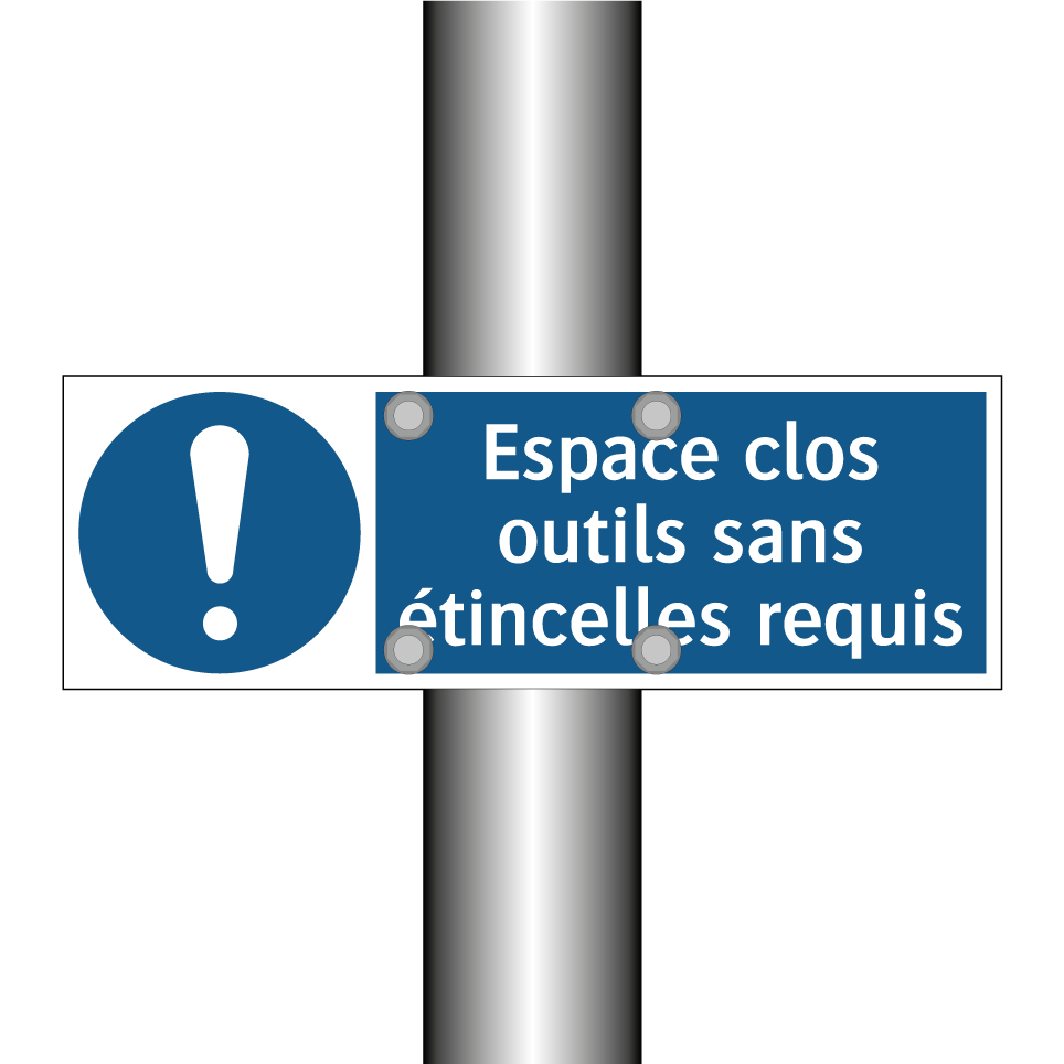 Espace clos outils sans étincelles requis