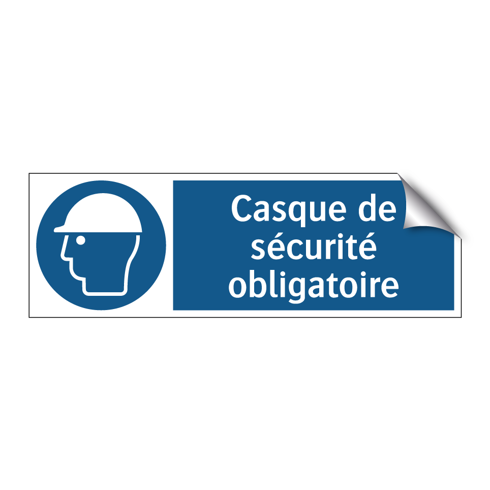 Casque de sécurité obligatoire