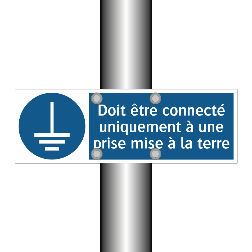 Doit être connecté uniquement à une prise mise à la terre