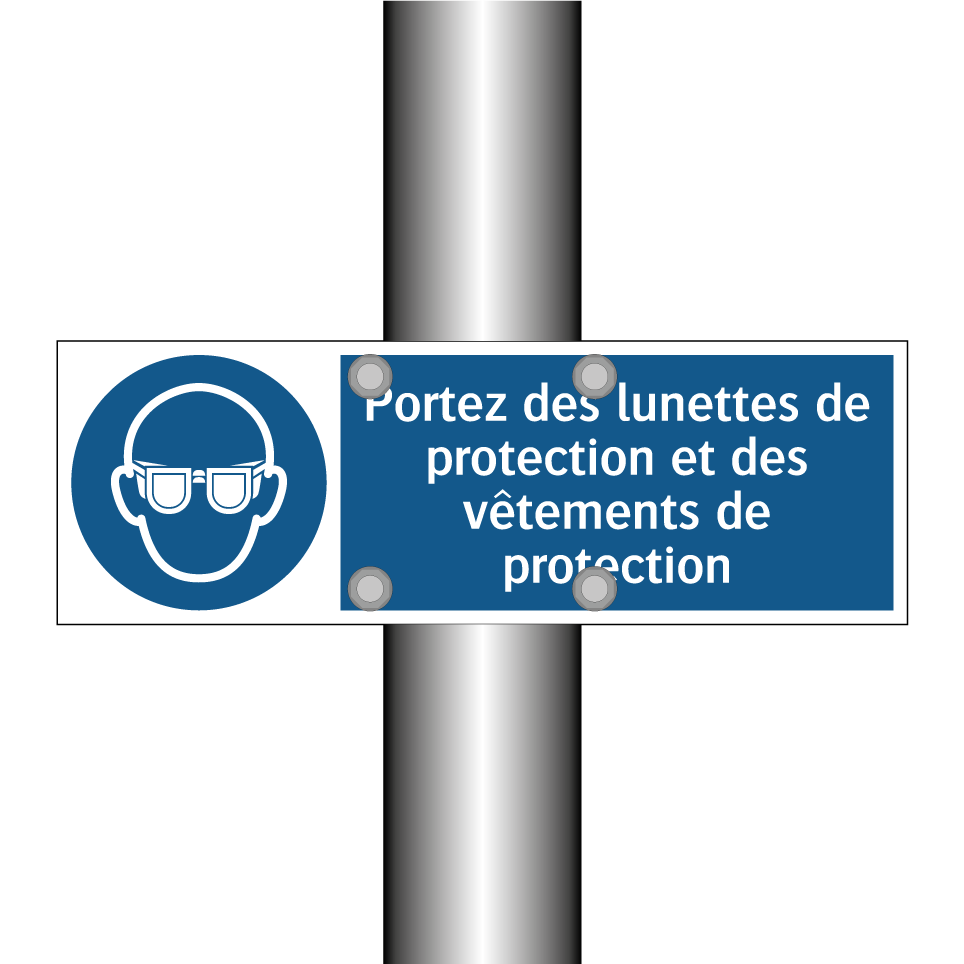 Portez des lunettes de protection et des vêtements de protection