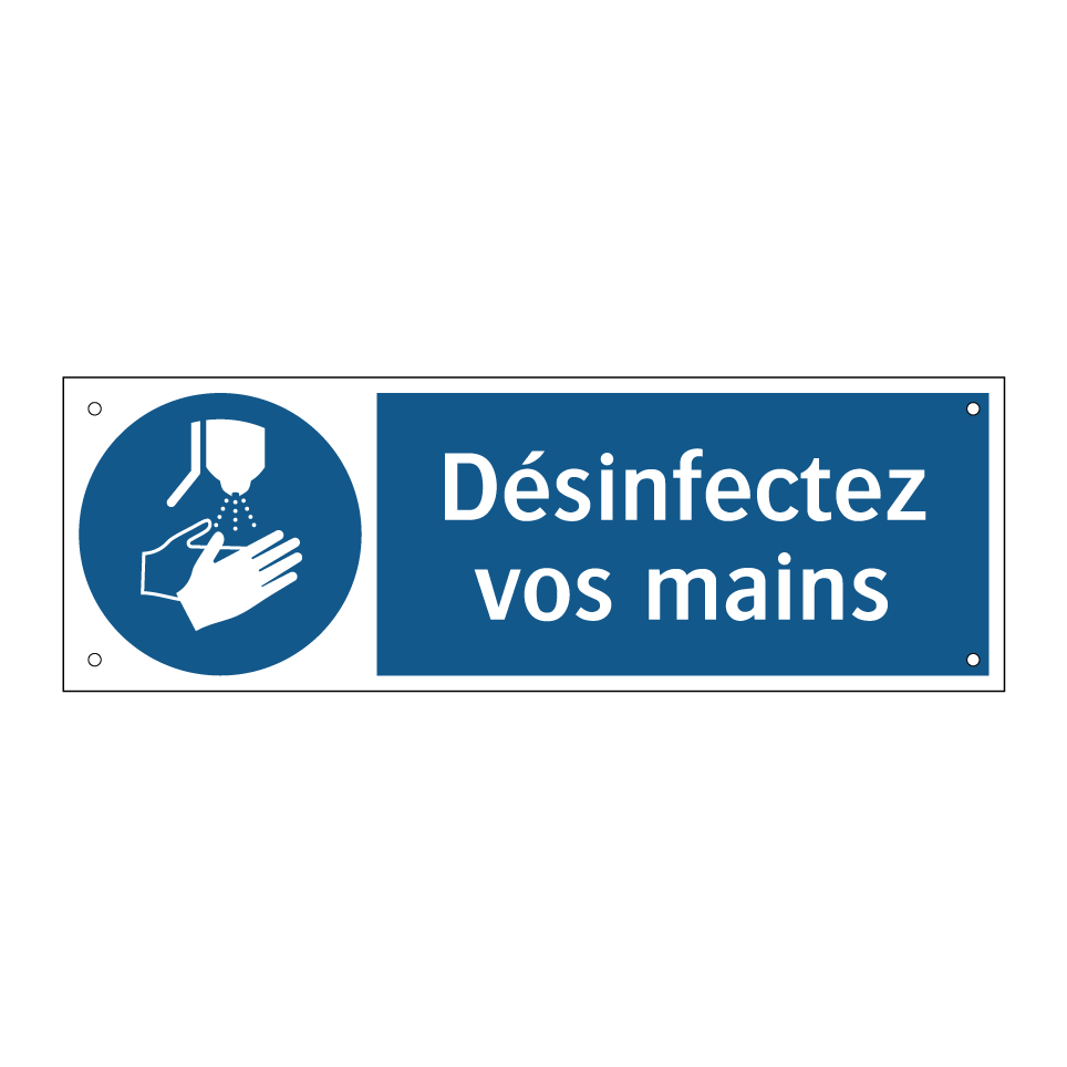 Désinfectez vos mains