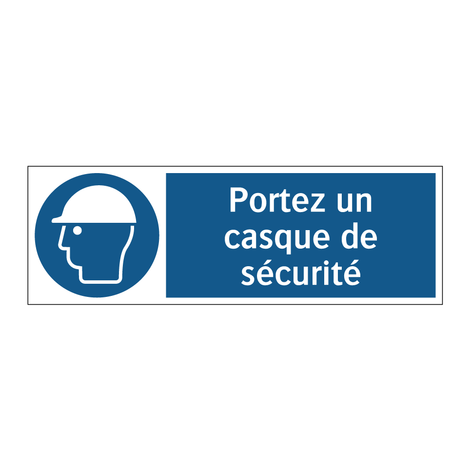 Portez un casque de sécurité