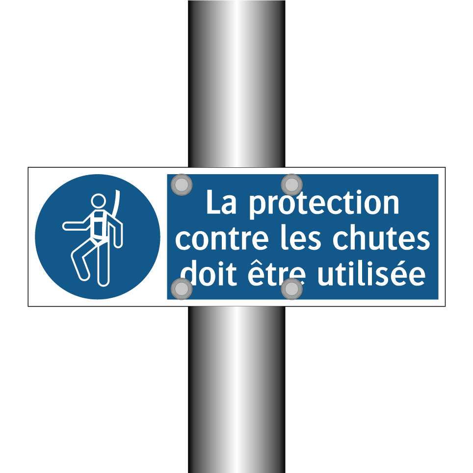 La protection contre les chutes doit être utilisée