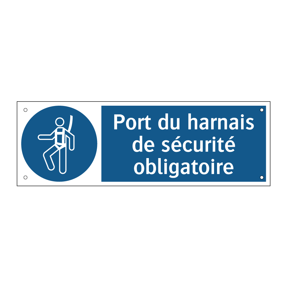 Port du harnais de sécurité obligatoire