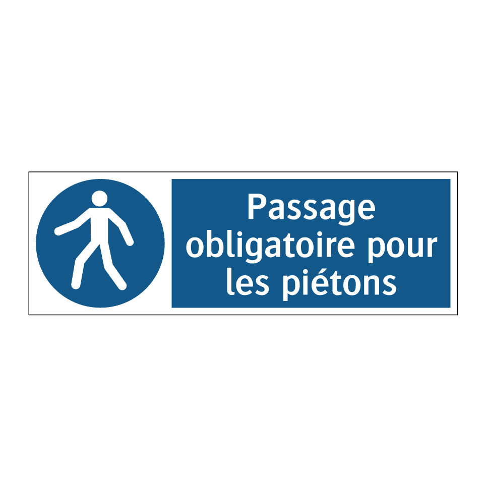 Passage obligatoire pour les piétons