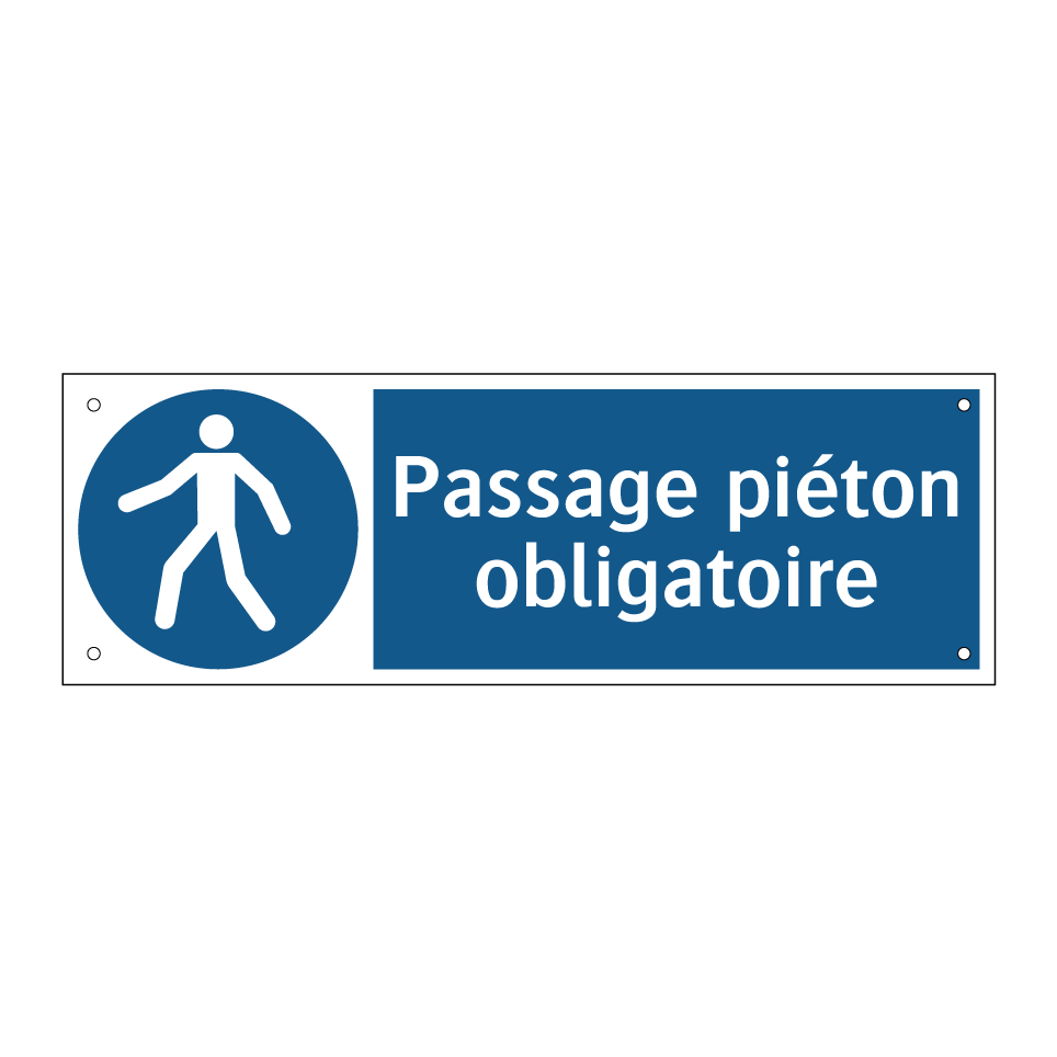 Passage piéton obligatoire