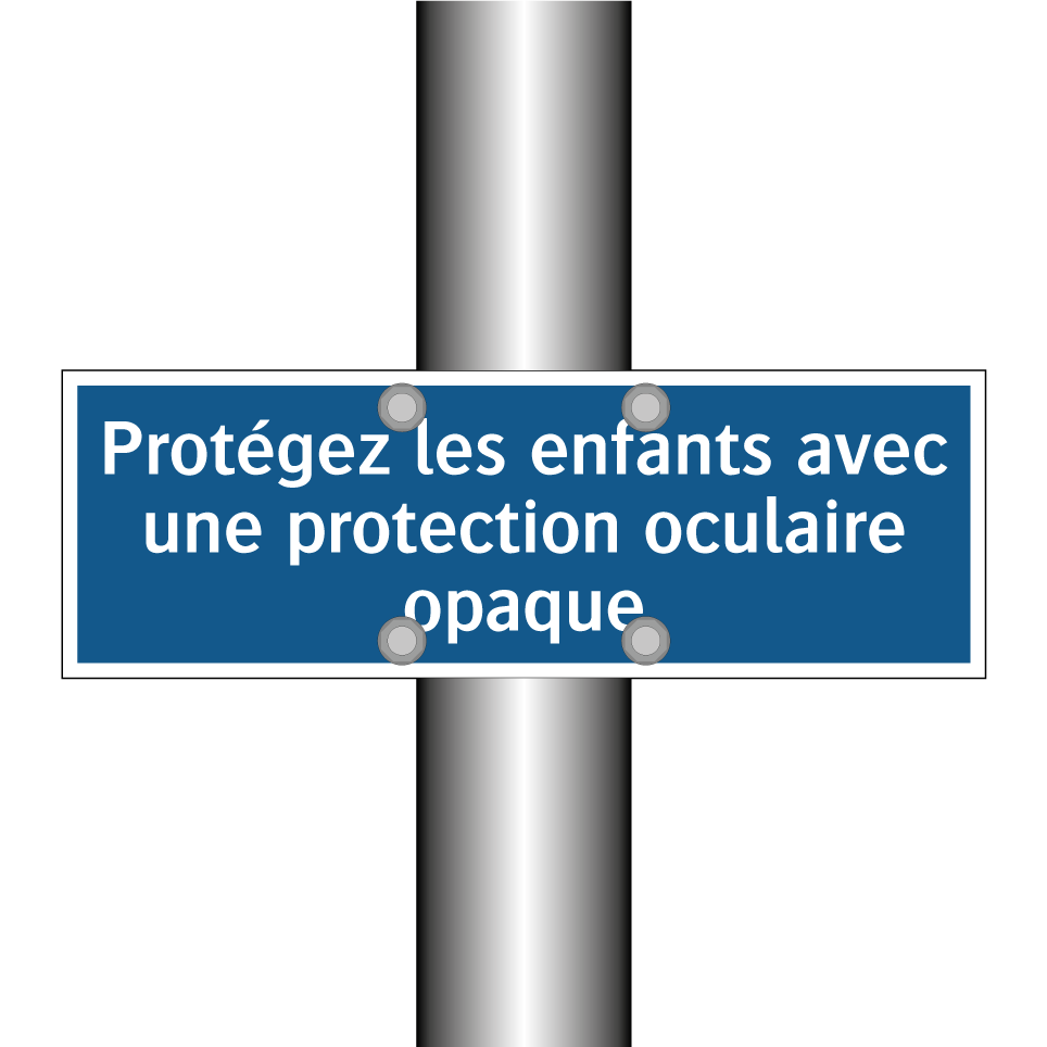 Protégez les enfants avec une protection oculaire opaque