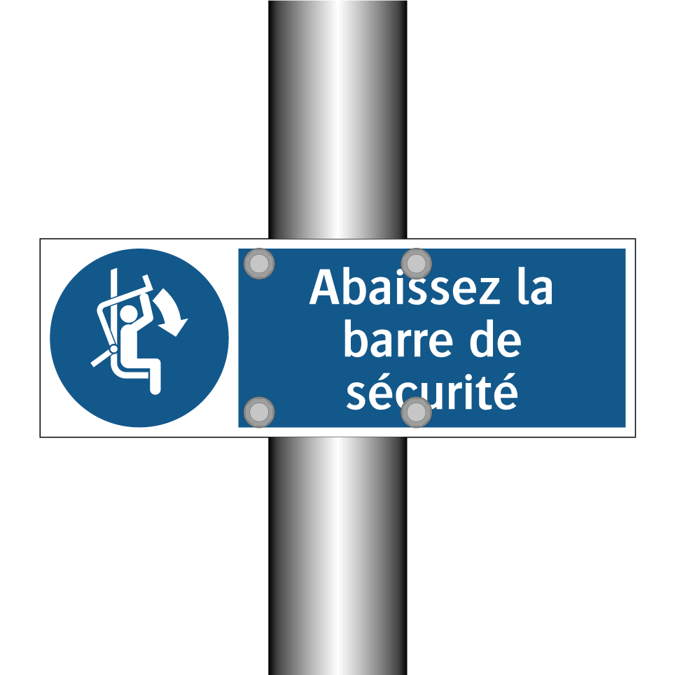 Abaissez la barre de sécurité