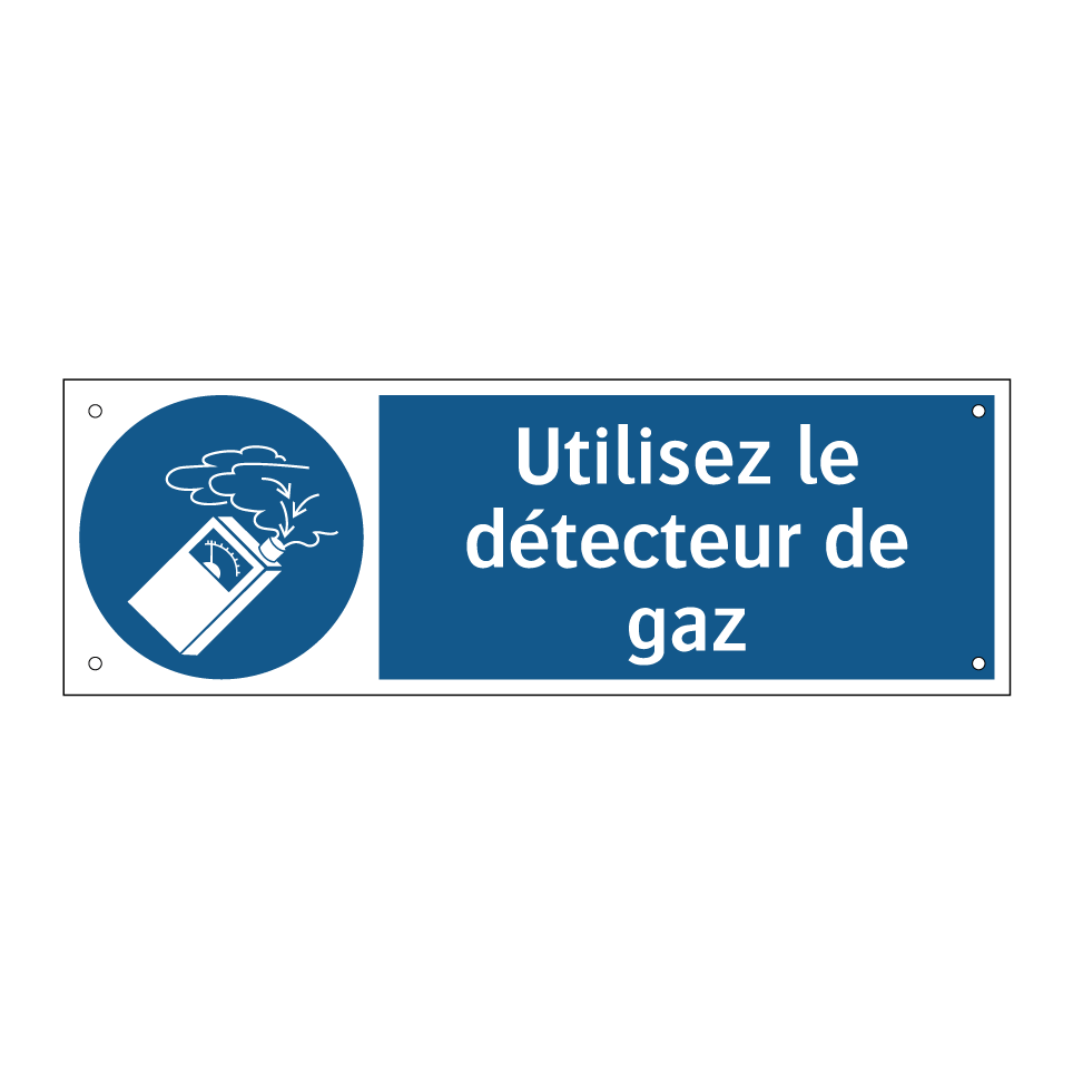 Utilisez le détecteur de gaz