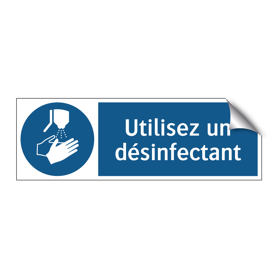 Utilisez un désinfectant
