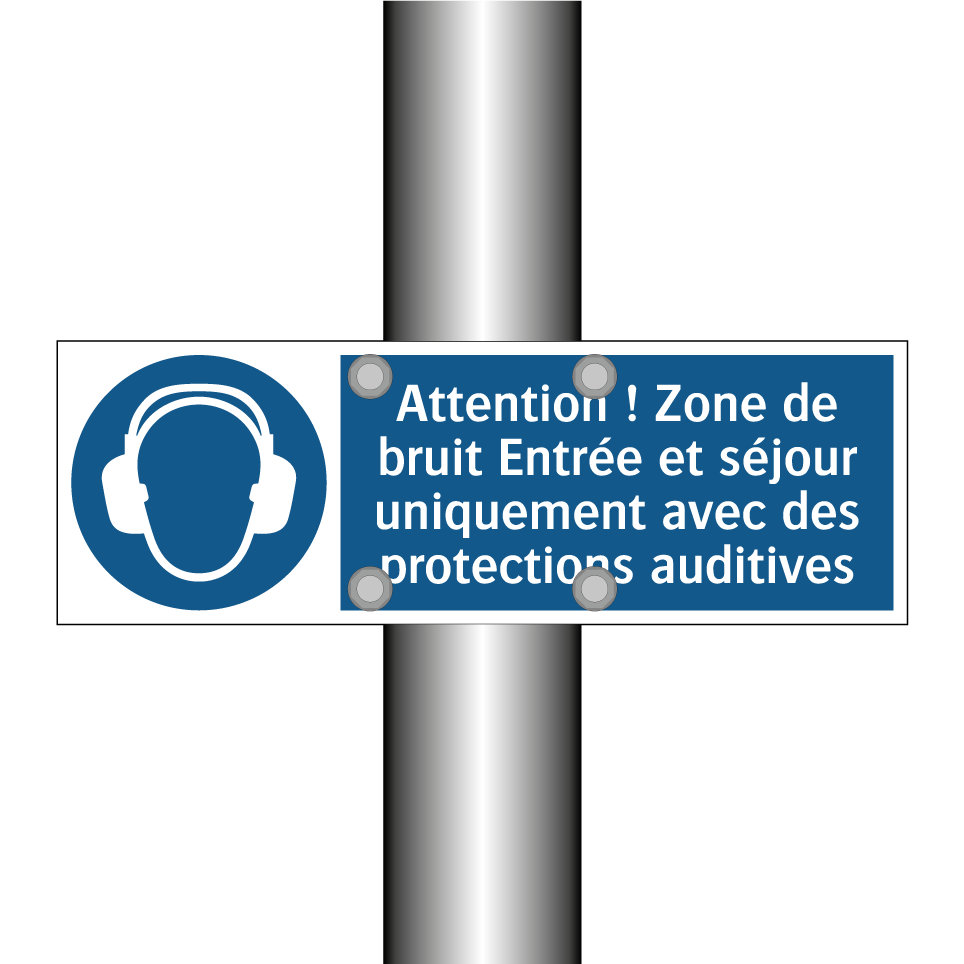 Attention ! Zone de bruit Entrée et séjour uniquement avec des protections auditives