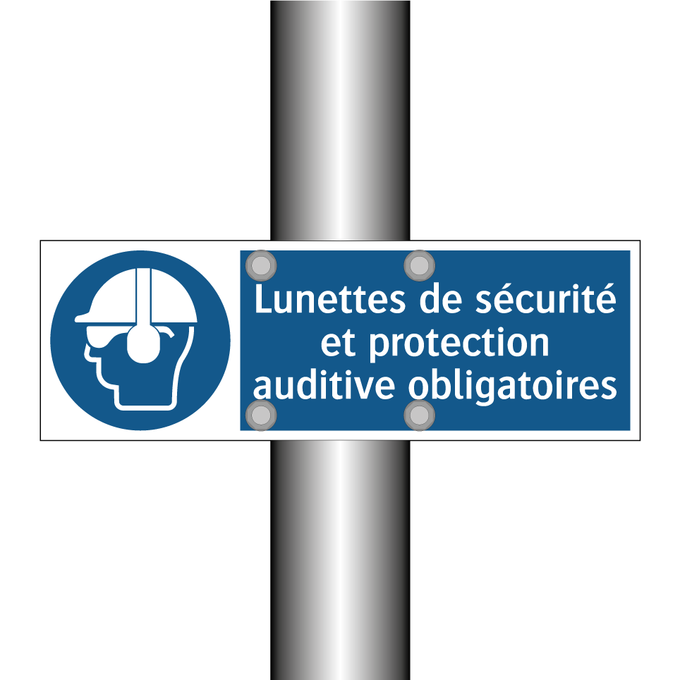 Lunettes de sécurité et protection auditive obligatoires