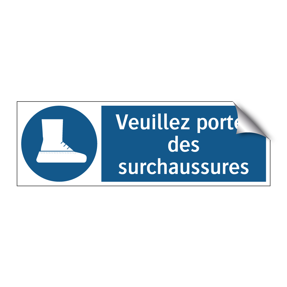 Veuillez porter des surchaussures
