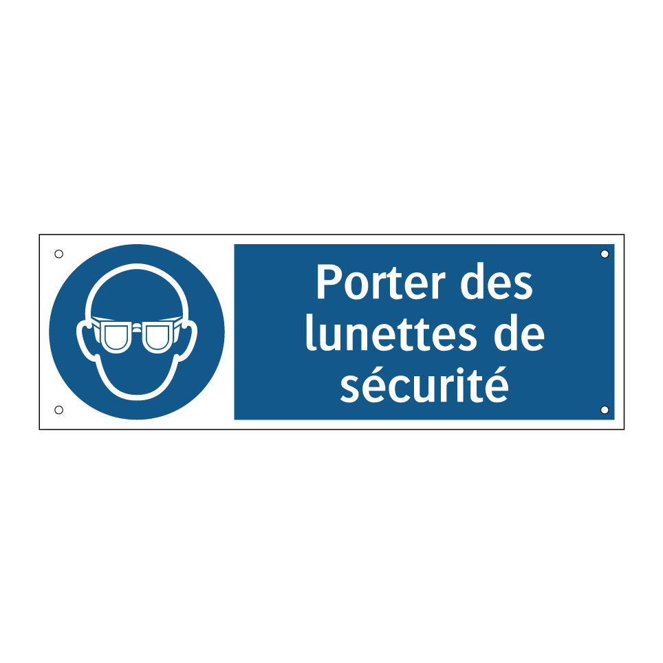 Porter des lunettes de sécurité