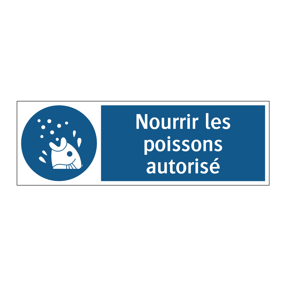 Nourrir les poissons autorisé