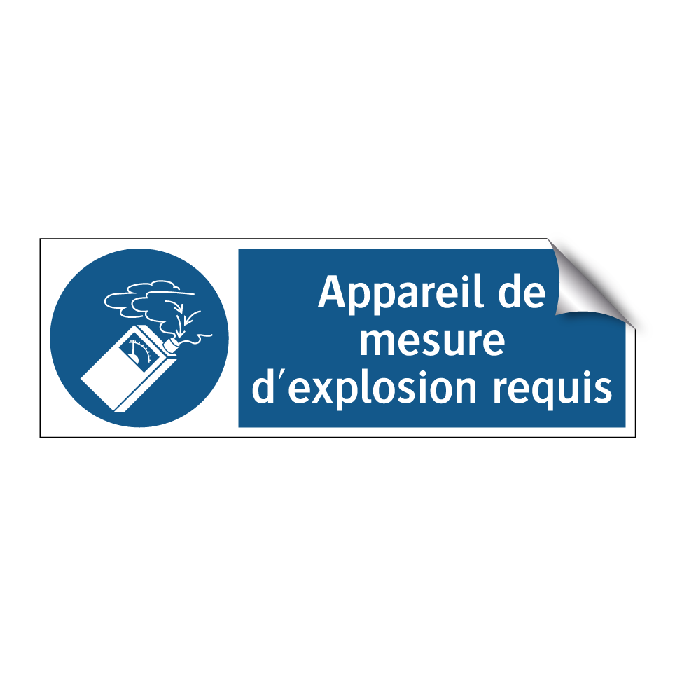 Appareil de mesure d'explosion requis
