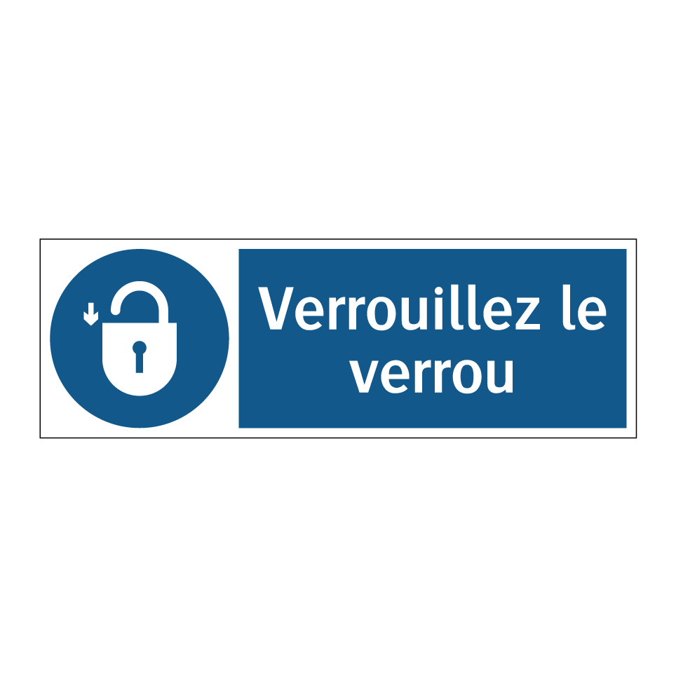Verrouillez le verrou