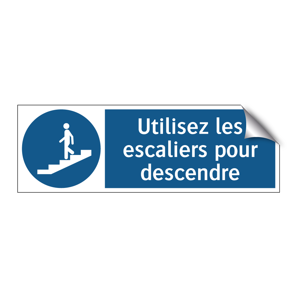 Utilisez les escaliers pour descendre