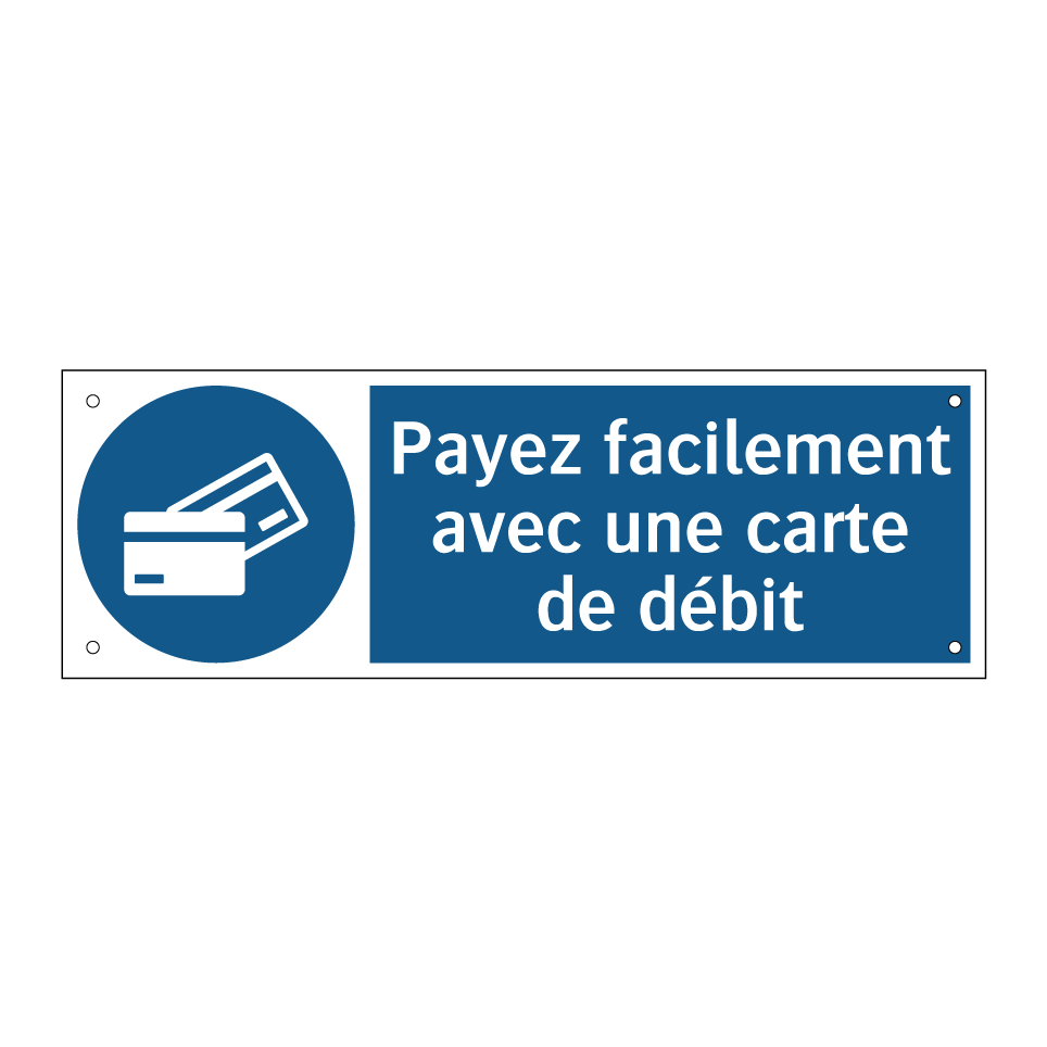 Payez facilement avec une carte de débit