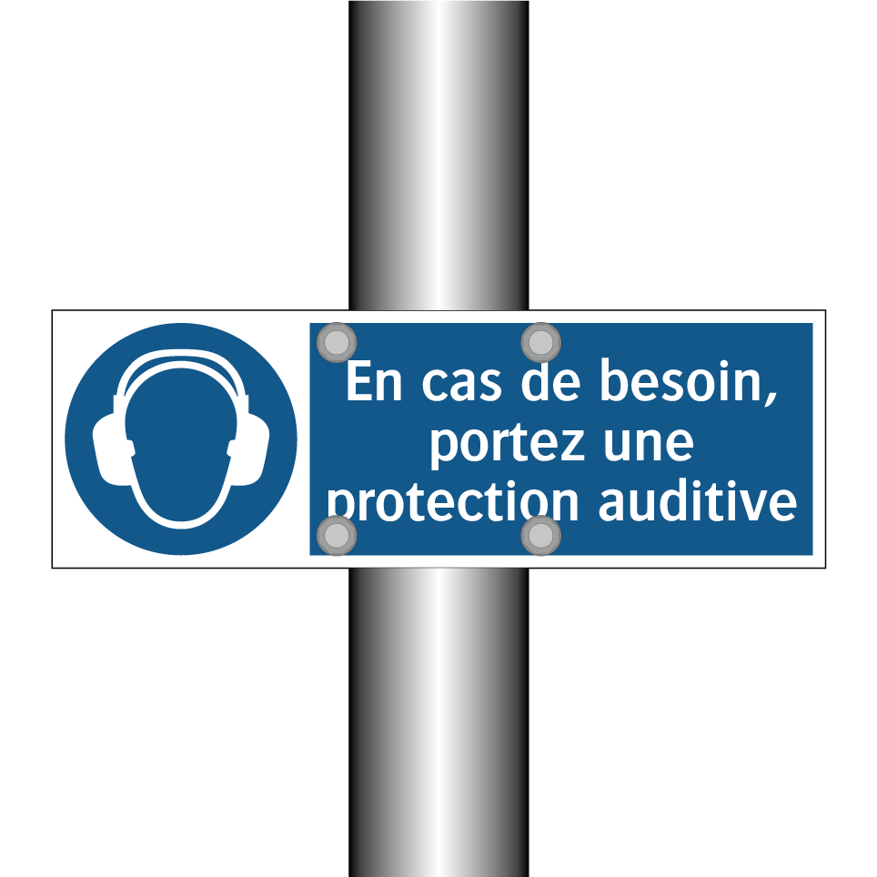 En cas de besoin, portez une protection auditive