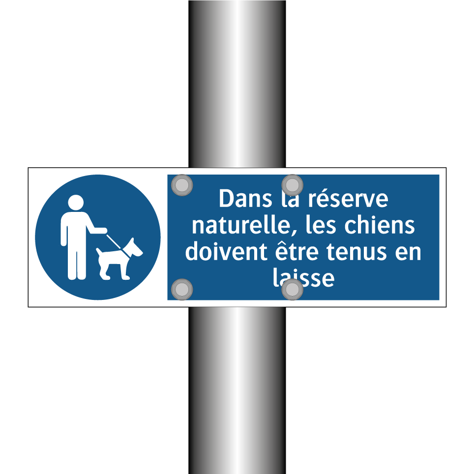 Dans la réserve naturelle, les chiens doivent être tenus en laisse