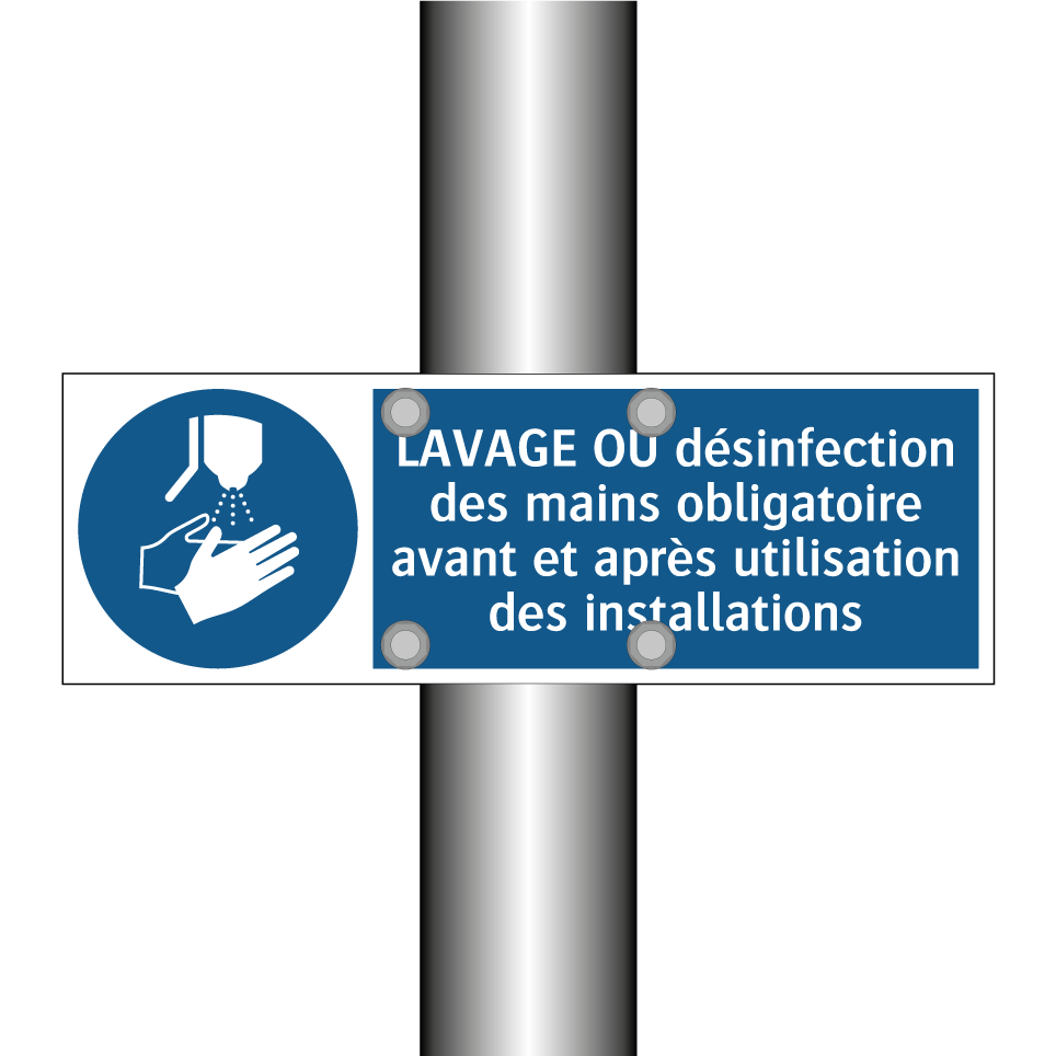 LAVAGE OU désinfection des mains obligatoire avant et après utilisation des installations