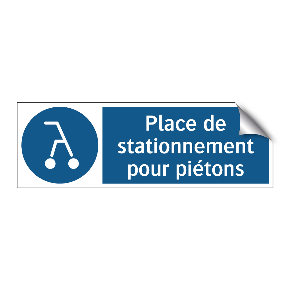 Place de stationnement pour piétons