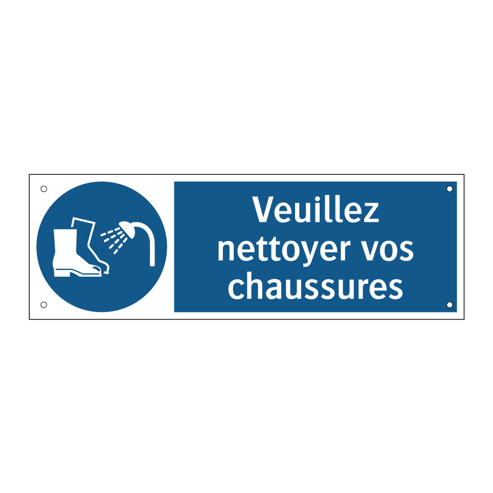 Veuillez nettoyer vos chaussures