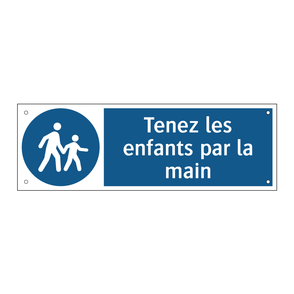 Tenez les enfants par la main
