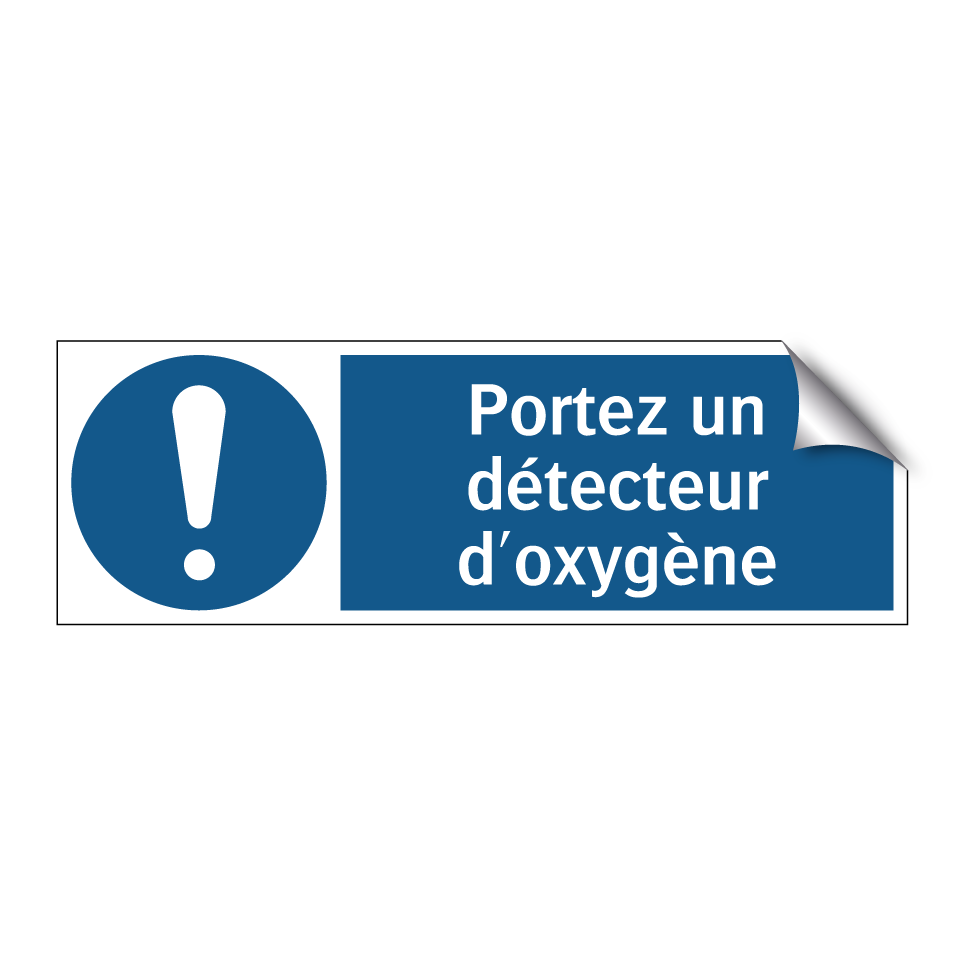 Portez un détecteur d'oxygène