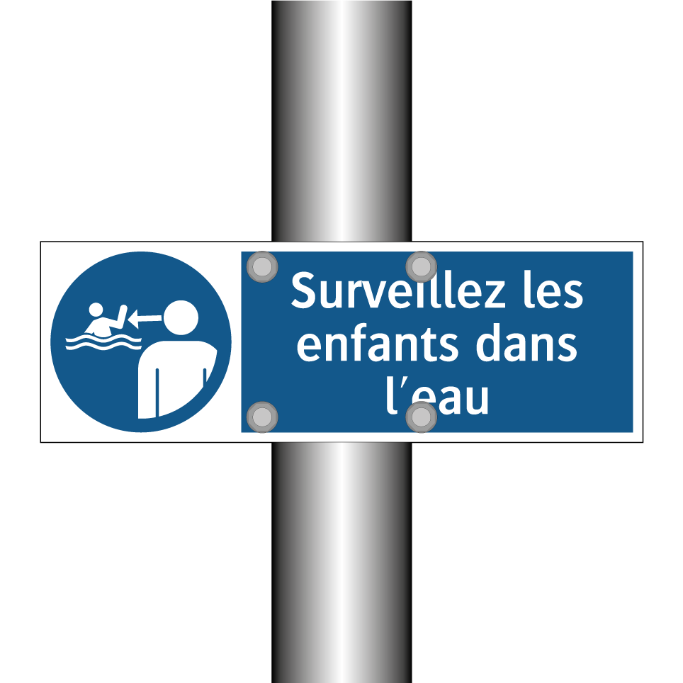 Surveillez les enfants dans l'eau