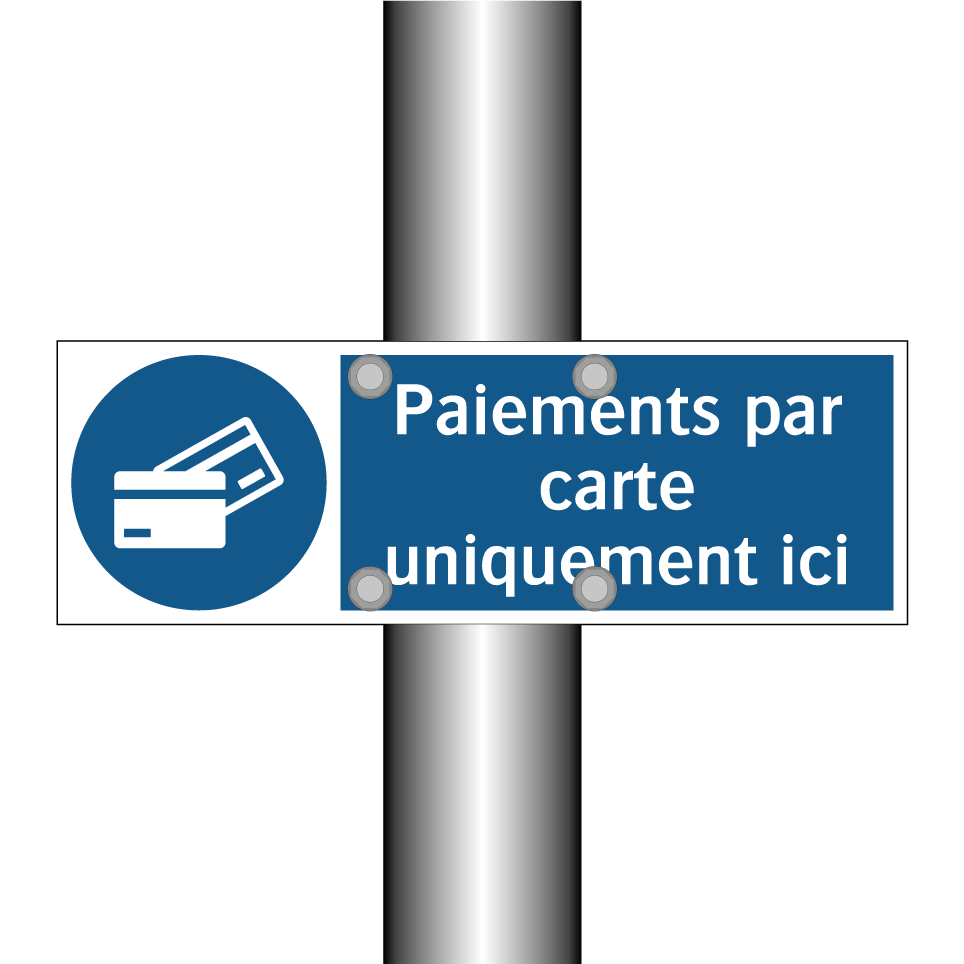 Paiements par carte uniquement ici