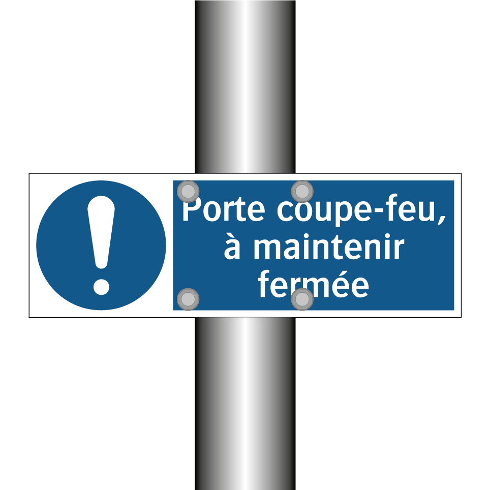 Porte coupe-feu, à maintenir fermée