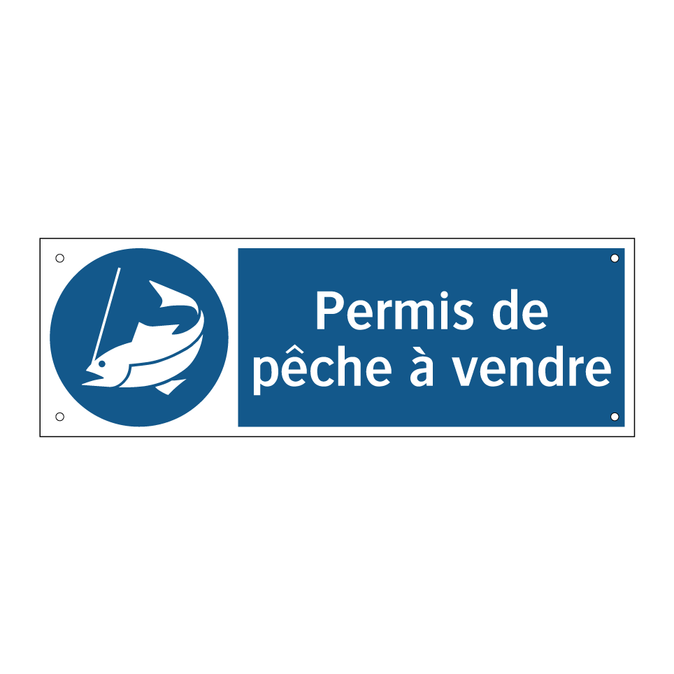 Permis de pêche à vendre