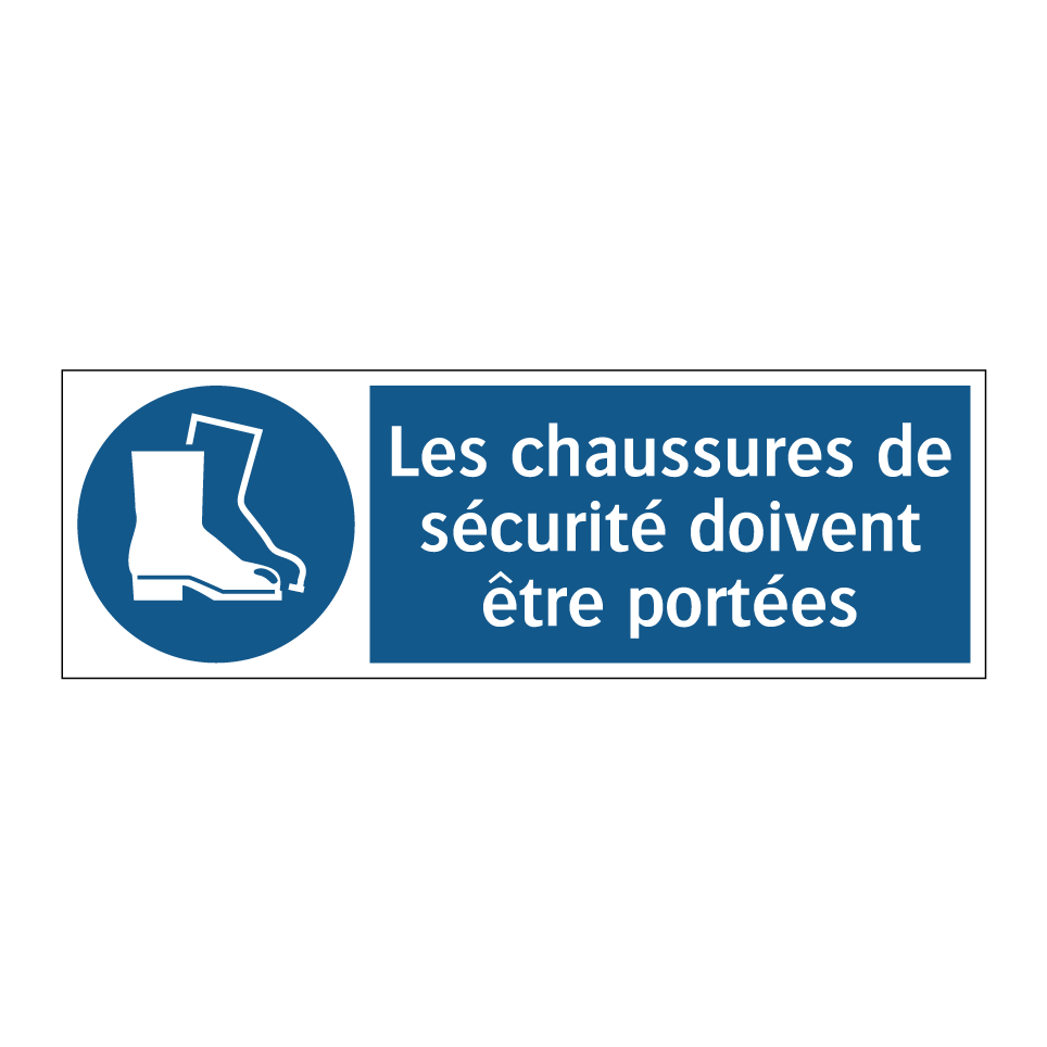 Les chaussures de sécurité doivent être portées