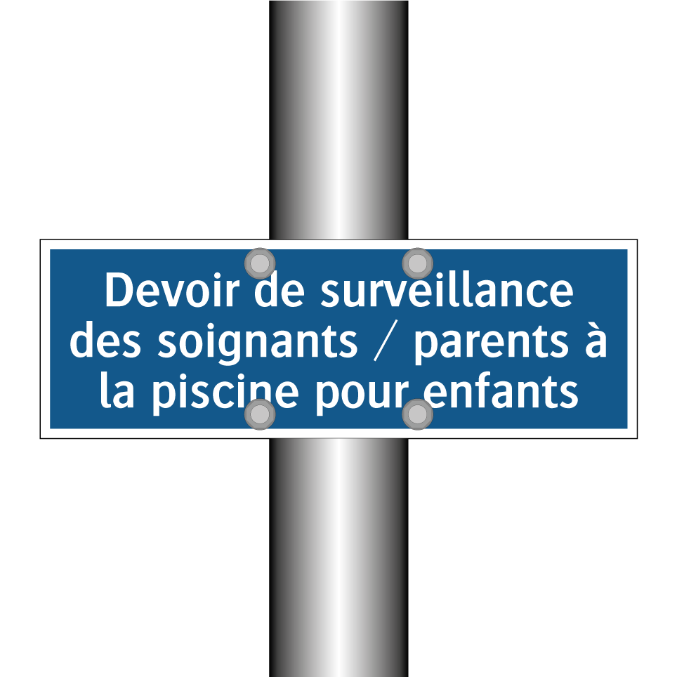 Devoir de surveillance des soignants / parents à la piscine pour enfants