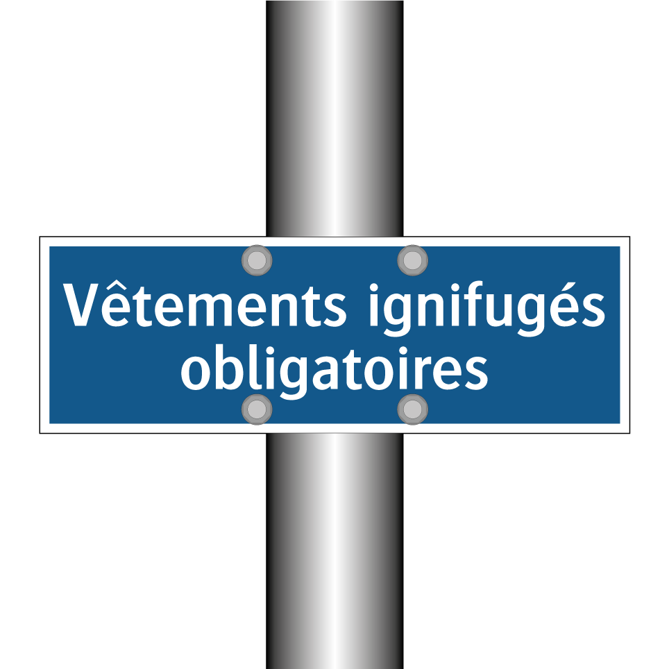 Vêtements ignifugés obligatoires