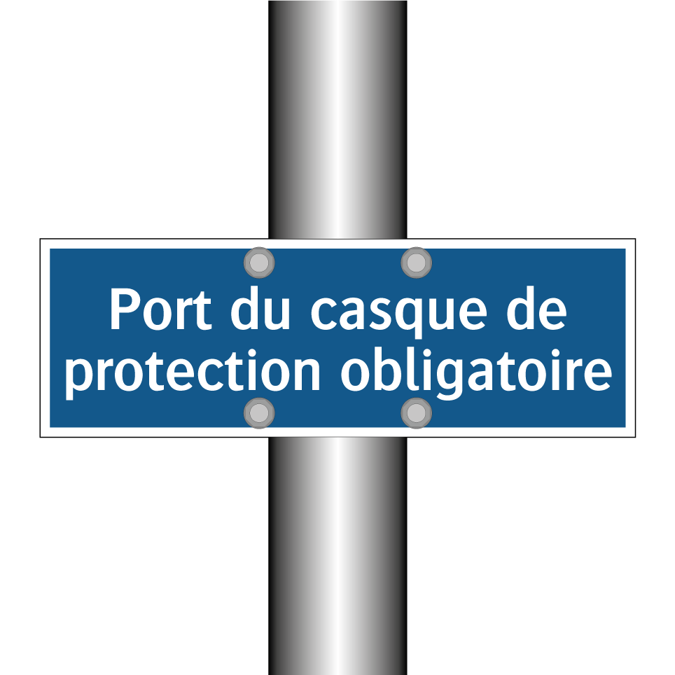 Port du casque de protection obligatoire