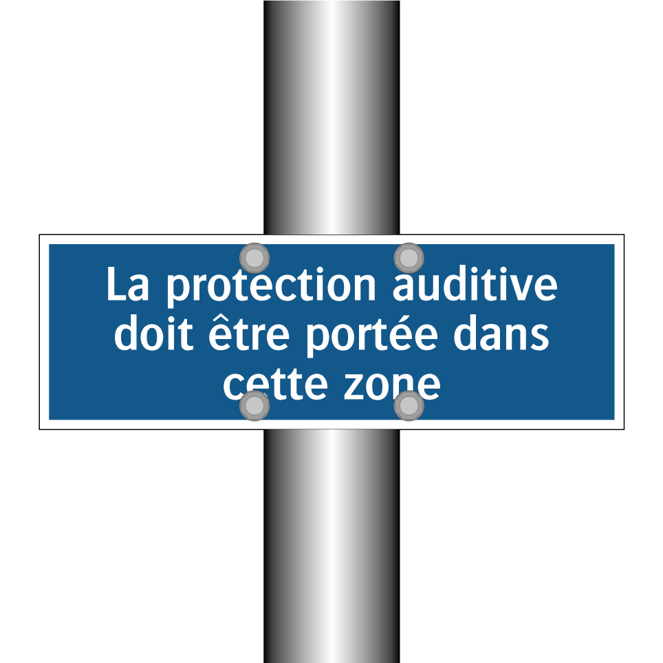 La protection auditive doit être portée dans cette zone