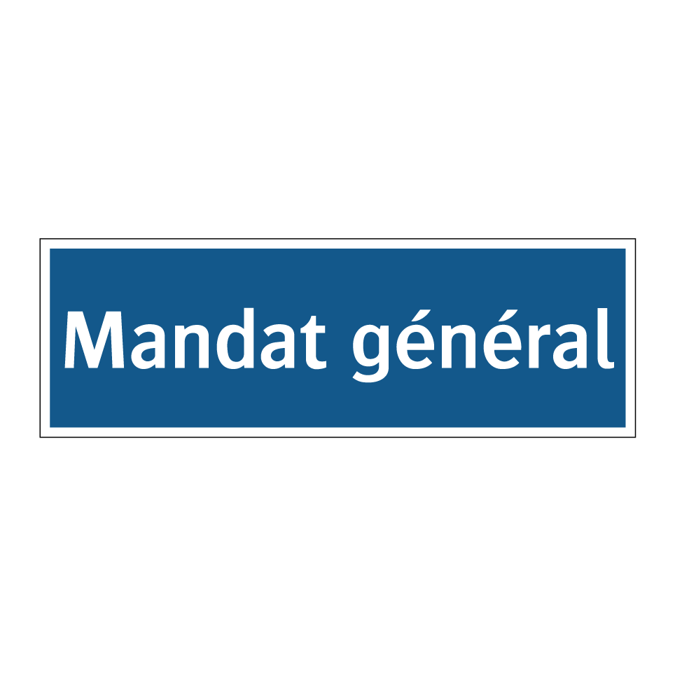 Mandat général