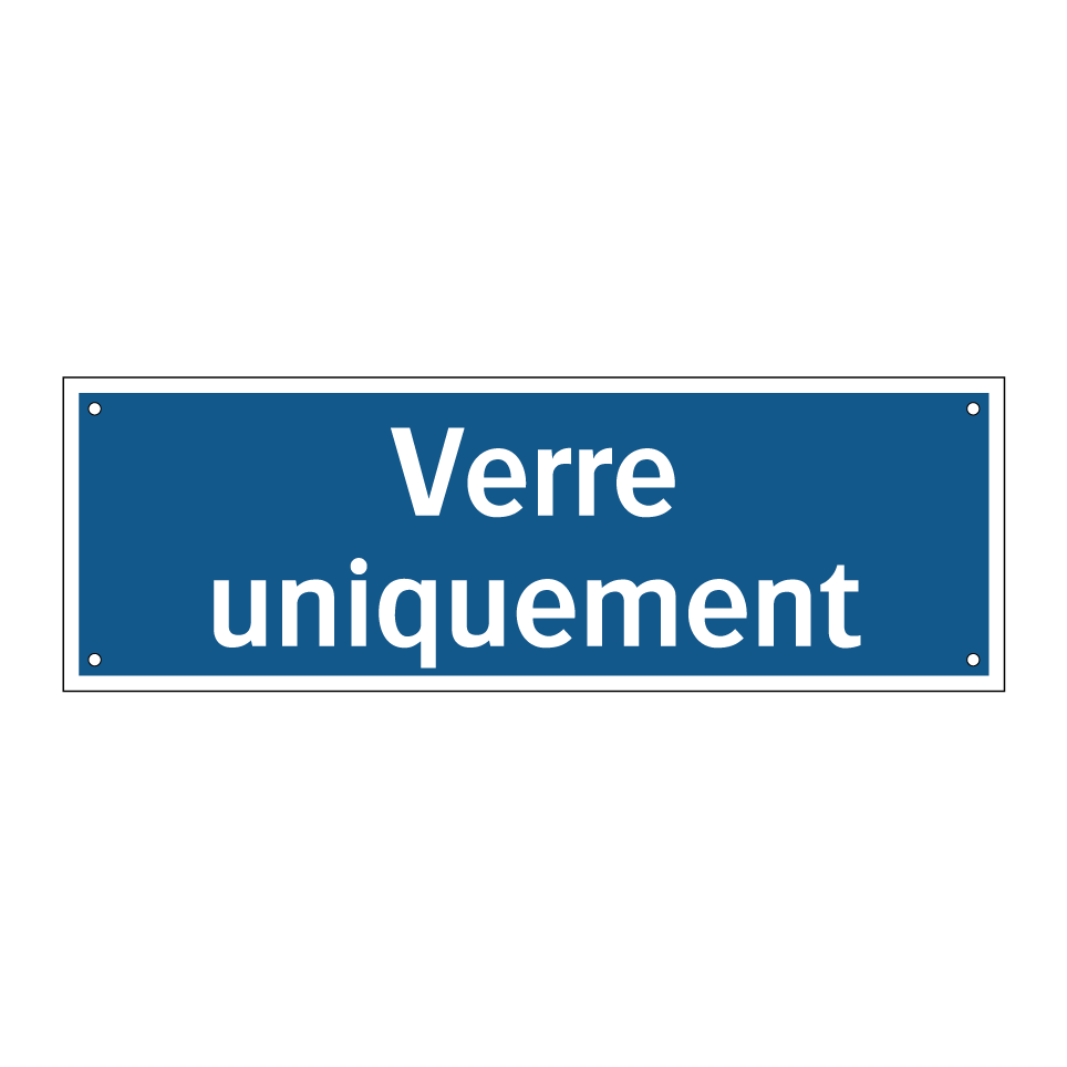 Verre uniquement