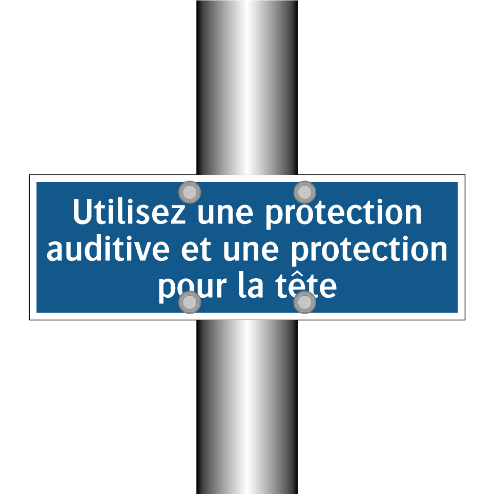 Utilisez une protection auditive et une protection pour la tête