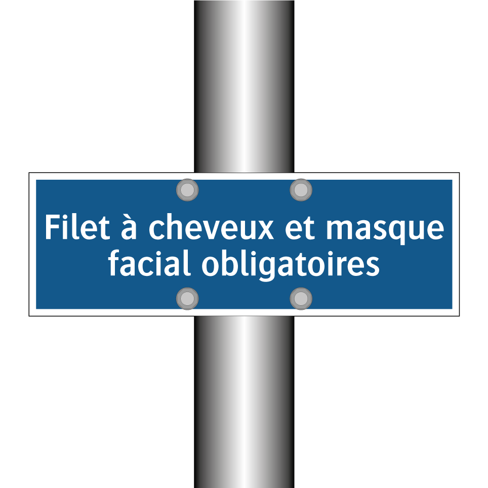 Filet à cheveux et masque facial obligatoires