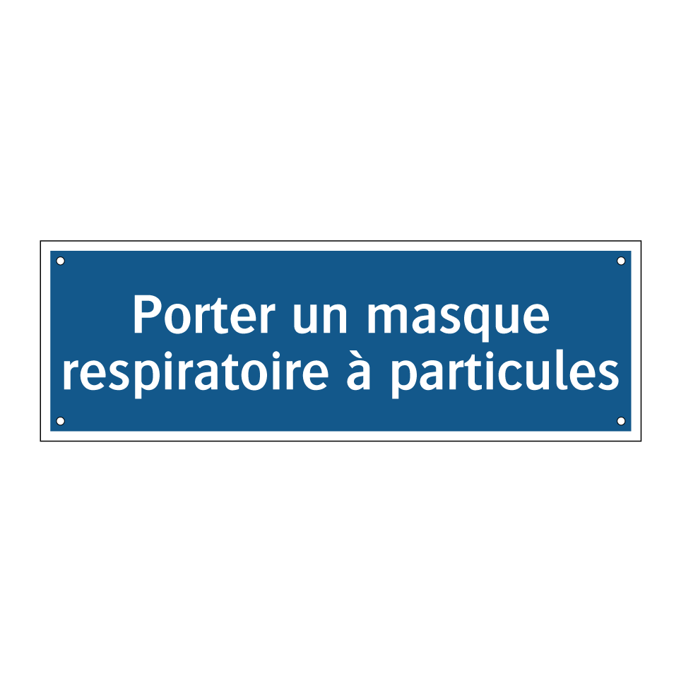Porter un masque respiratoire à particules