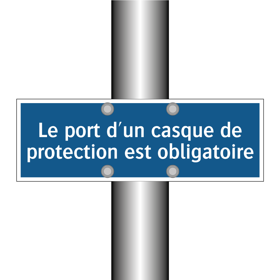 Le port d'un casque de protection est obligatoire