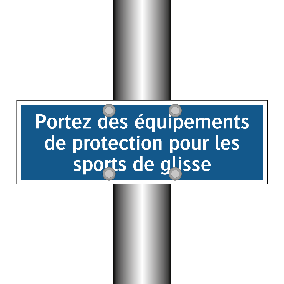Portez des équipements de protection pour les sports de glisse
