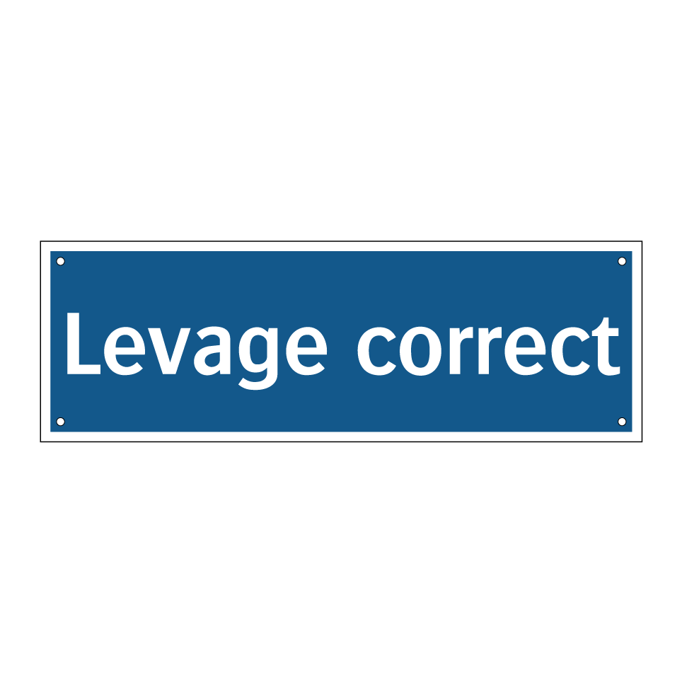 Levage correct